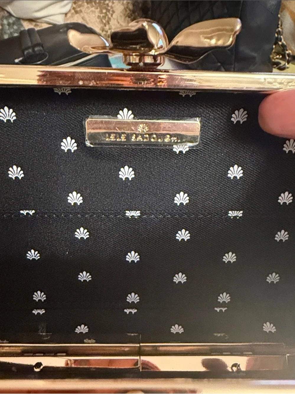 Black Velvet minaudière with crystals Evening Clutch flower top, NWOT gorgeous!